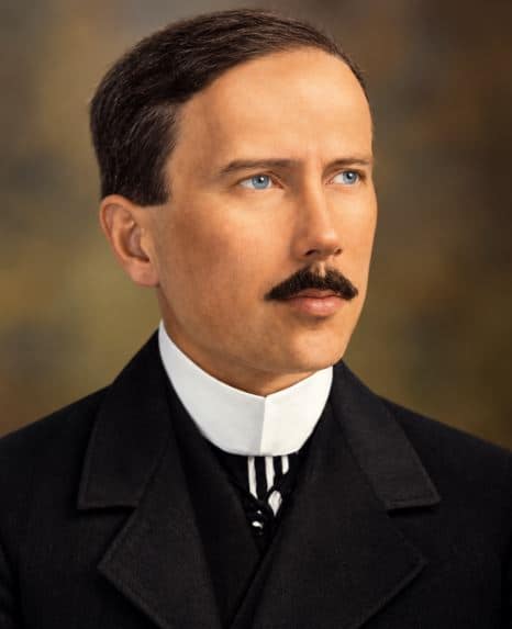 Modernised illustrative portrait of John Nelson Hyde, known as Praying Hyde