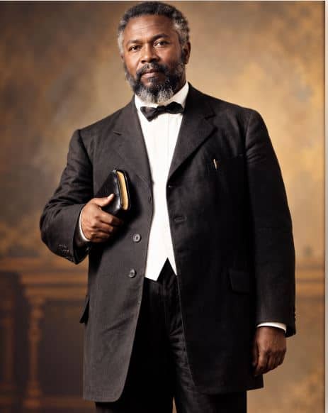 Modernised illustrative portrait of William J. Seymour, leader of the Azusa Street Revival